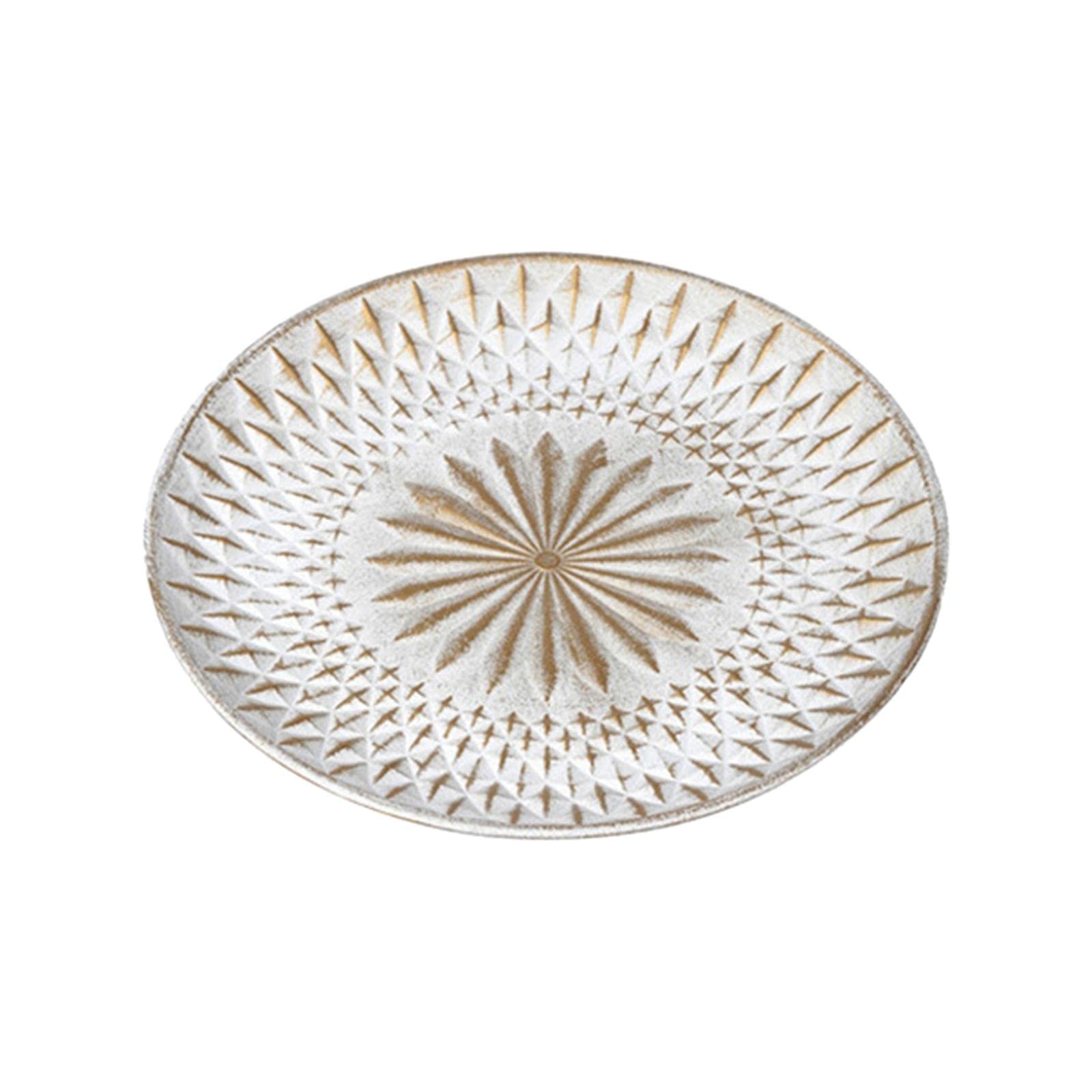 Assiette en bois plat rond de 35 cm pour vos grandes tables de fête