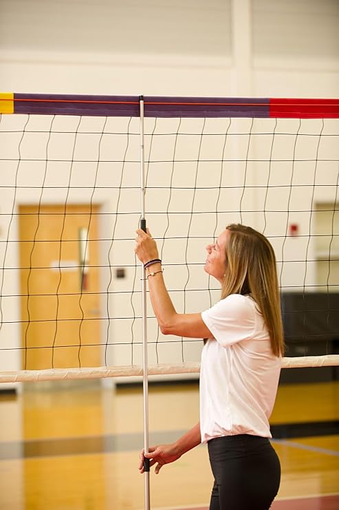 Tandem Sport Precise Height - Volleyball Net Measure Pole - 4 Pre-Set Net Heights - Volleyball Official Equipment