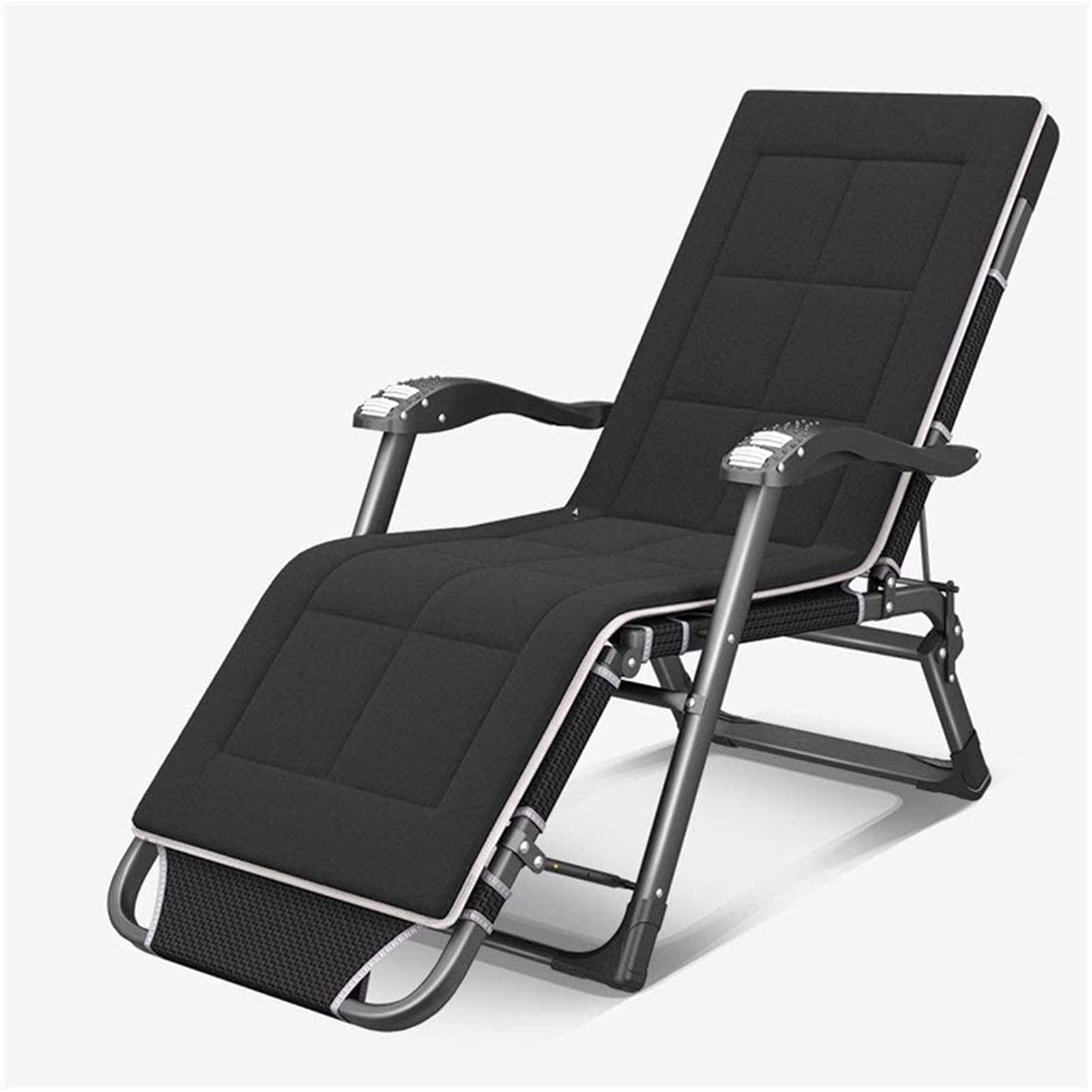 Tumbona Hamaca Plegable Inclinable, Silla Gravedad Cero Tumbona, Armazón Resistente - Tela Transpirable, para Jardin Playa O Piscina