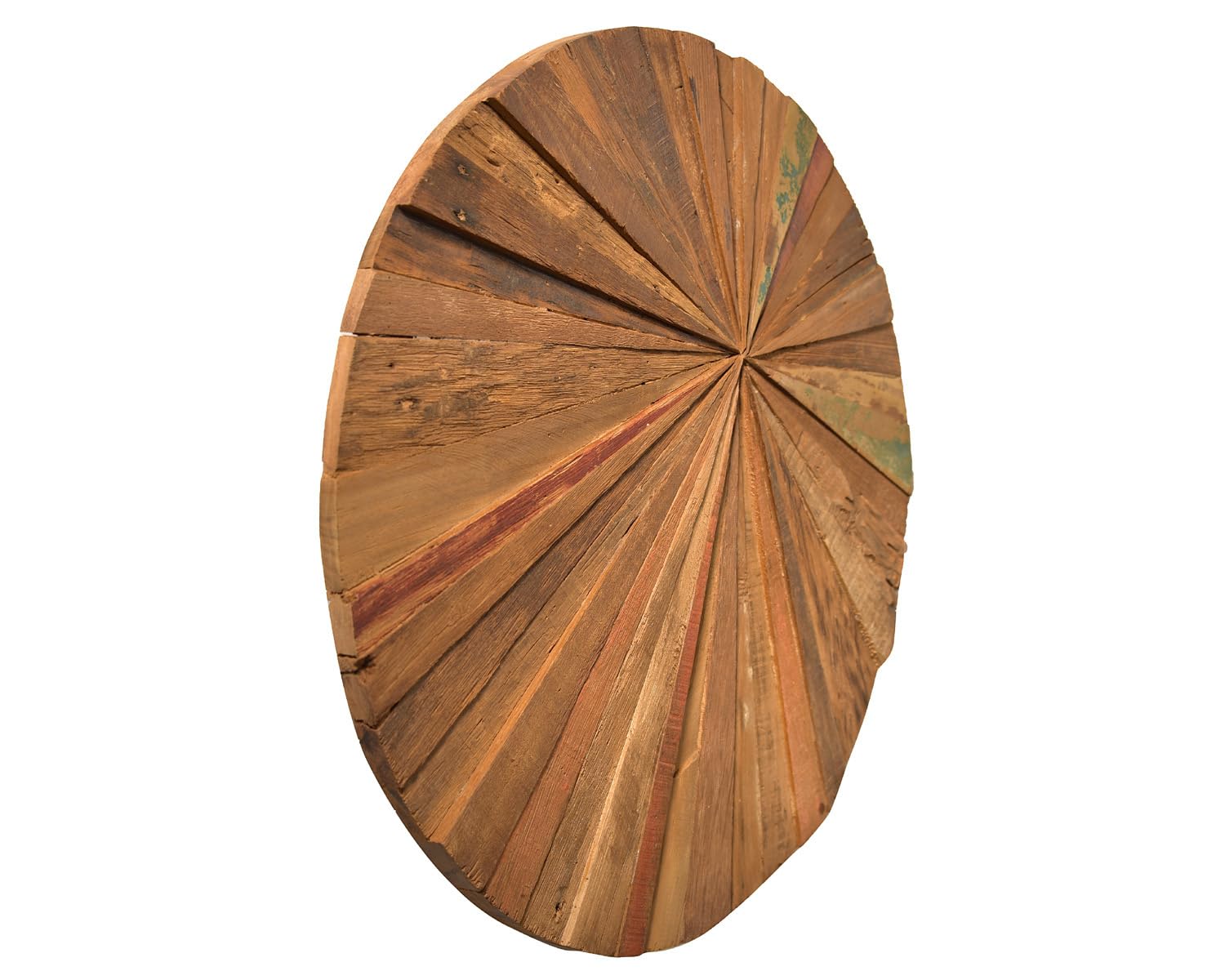 Balok Rund Wandbild Rund Recyclingholz Wandkunst Holzbild Treibholz Modern Art Kunst