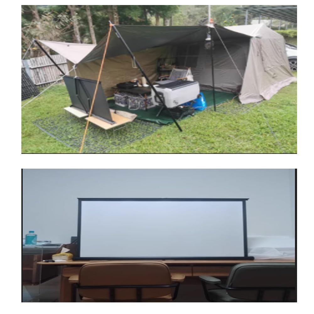 Écran de projection manuel à tirer sur pied 76,2 cm, 101,6 cm, 127 cm, écran de projection HD portable rétractable (127 cm (4:3)