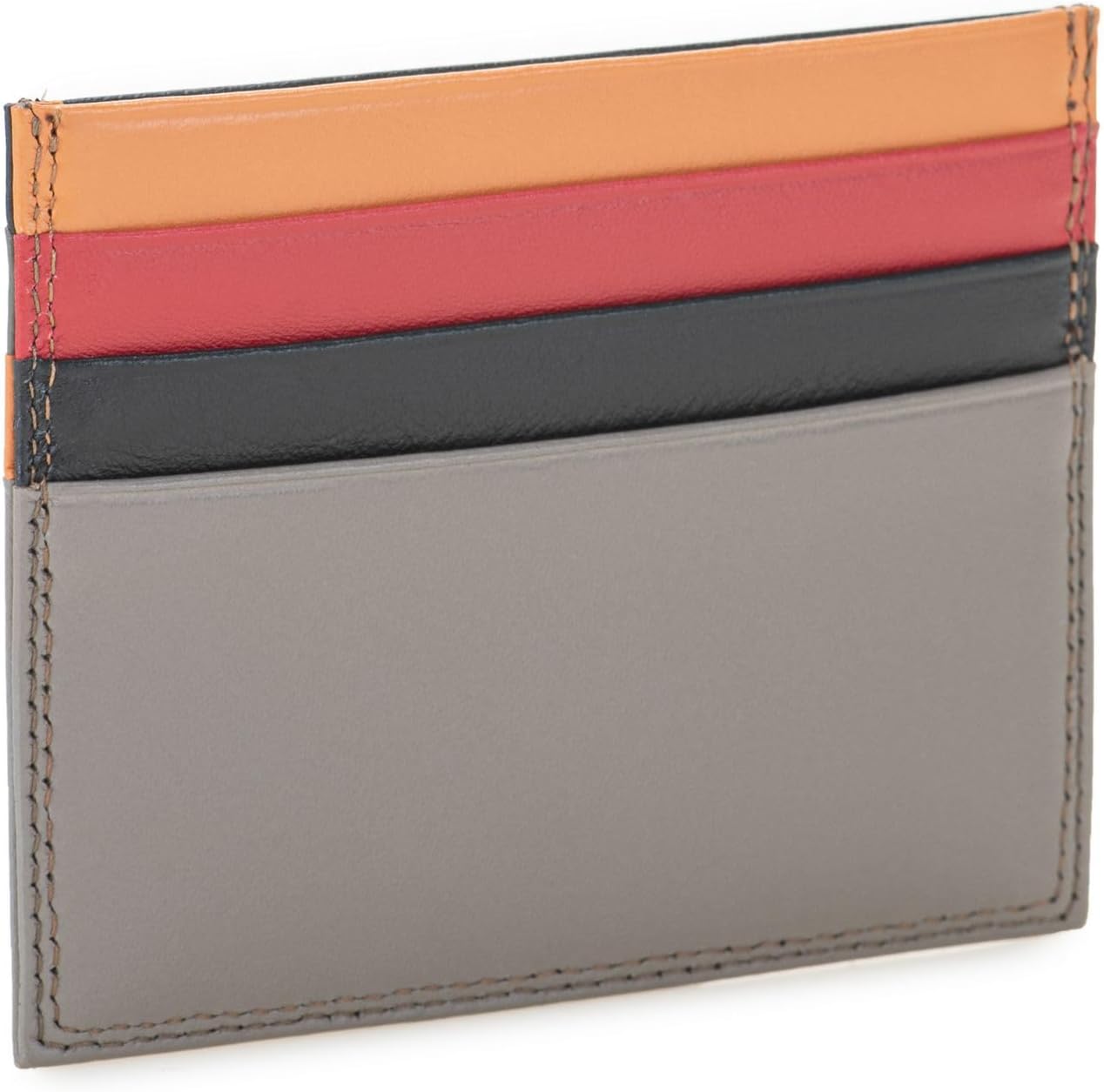 mywalit RFID Double-Sided Nappa Leather Credit Card Holder | Fumo | 6 Card Slots with Radio Frequency Shielding for Maximum Security | Perfect for Everyday Use - Image 2