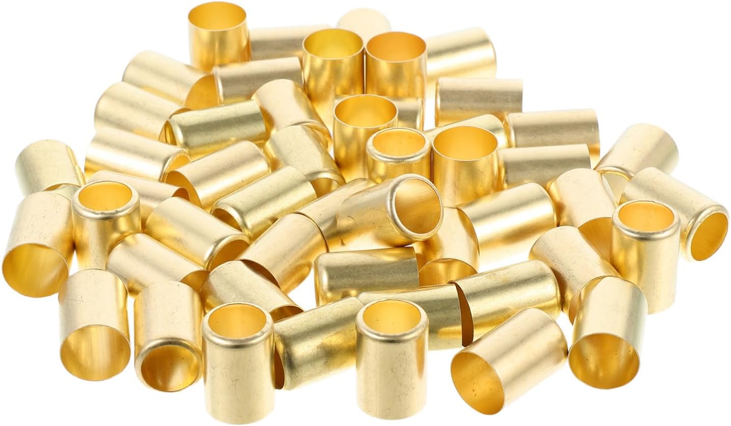 50pcs Metal Compression Ferrules Hose Fittings Kit for Air Hose Secure Connection with Sturdy Metal Material for Welding and Flamecutting Repair