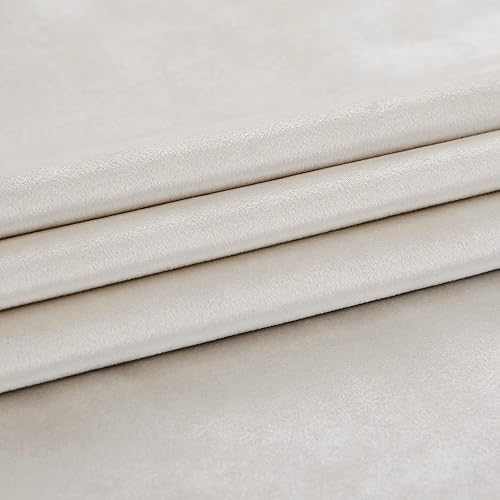 Vista 6 de PRIMROSE Juego de 2 paneles opacos de cortinas de terciopelo con trabillas traseras, 72 pulgadas largo, para la sala o dormitorio, decoran ventana