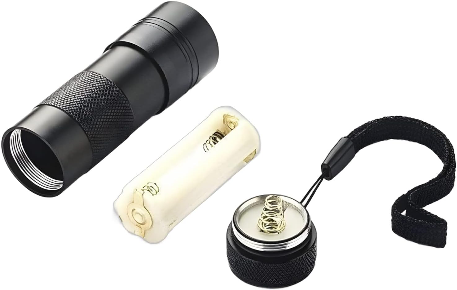 JacobsParts UV Flashlight Black Light, Handheld Inspection Blacklight 12 Led 395nm Mini Light Torch for Dog Pet Urine Stains, Bed Bugs Detector and Scorpions (2-Pack)