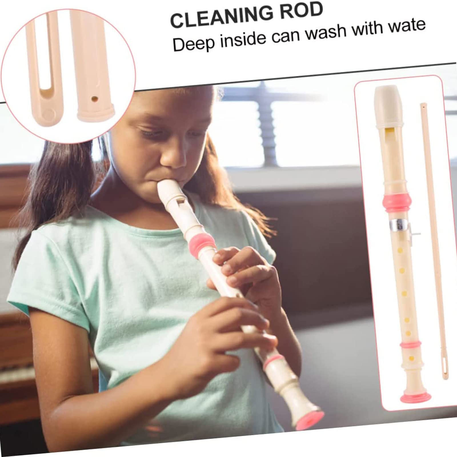 10 Flûtes à Bec 6 Trous Transparentes – Instruments éducatifs Pour Enfants, Débutants, Jouet Musical