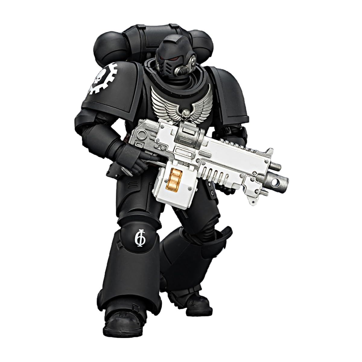 TOYVERSE JOYTOY Warhammer 40,000 Iron Hands Intercessor with Bolt Rifle, Bolt Pistol and Chainsword 1/18 Scale Action Figure Character Model 15+
