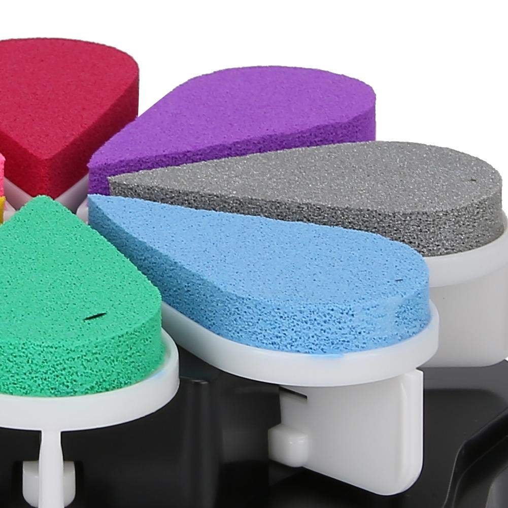Set di tamponi per timbri, 8 colori, atossici, a forma di petalo, per timbri di impronte digitali, per stampaggio di carte, inchiostro per fai da te, tela, matrimonio, artigianato di carta,