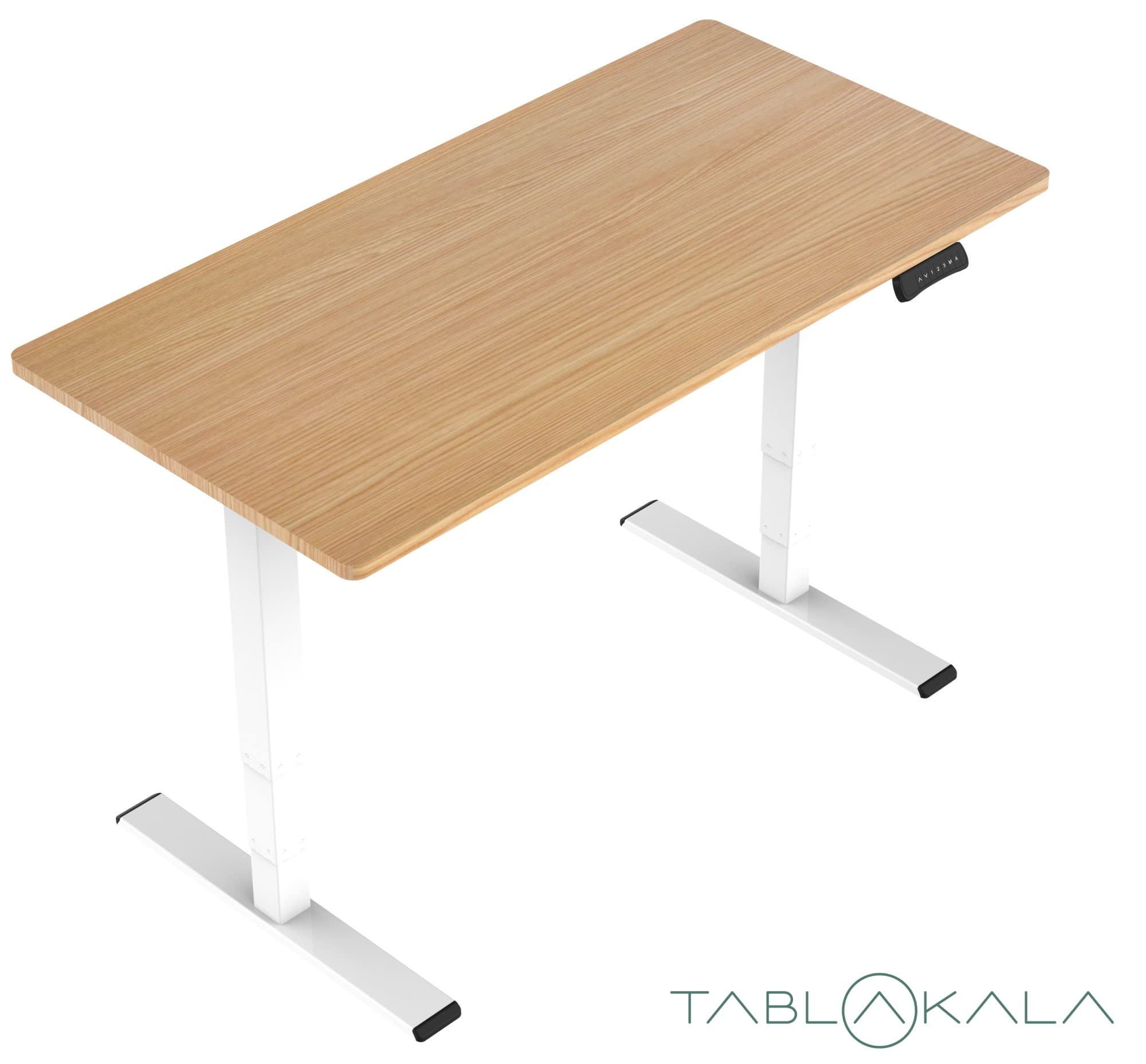 Tablero Madera para mesa, 120x60cm y Espesor 3cm, Acabado Roble, Compatible con Escritorio Elevable, Tablones de madera, Tablero Madera Mesa