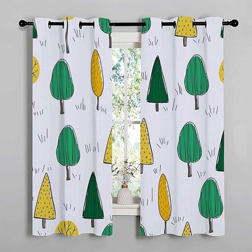 Miniatura 3 de Cortinas para Habitacion Nordic Grommet Short Door Dividers for Rooms Garage Curtain 55Inch Width by 55Inch Length,2 Panels