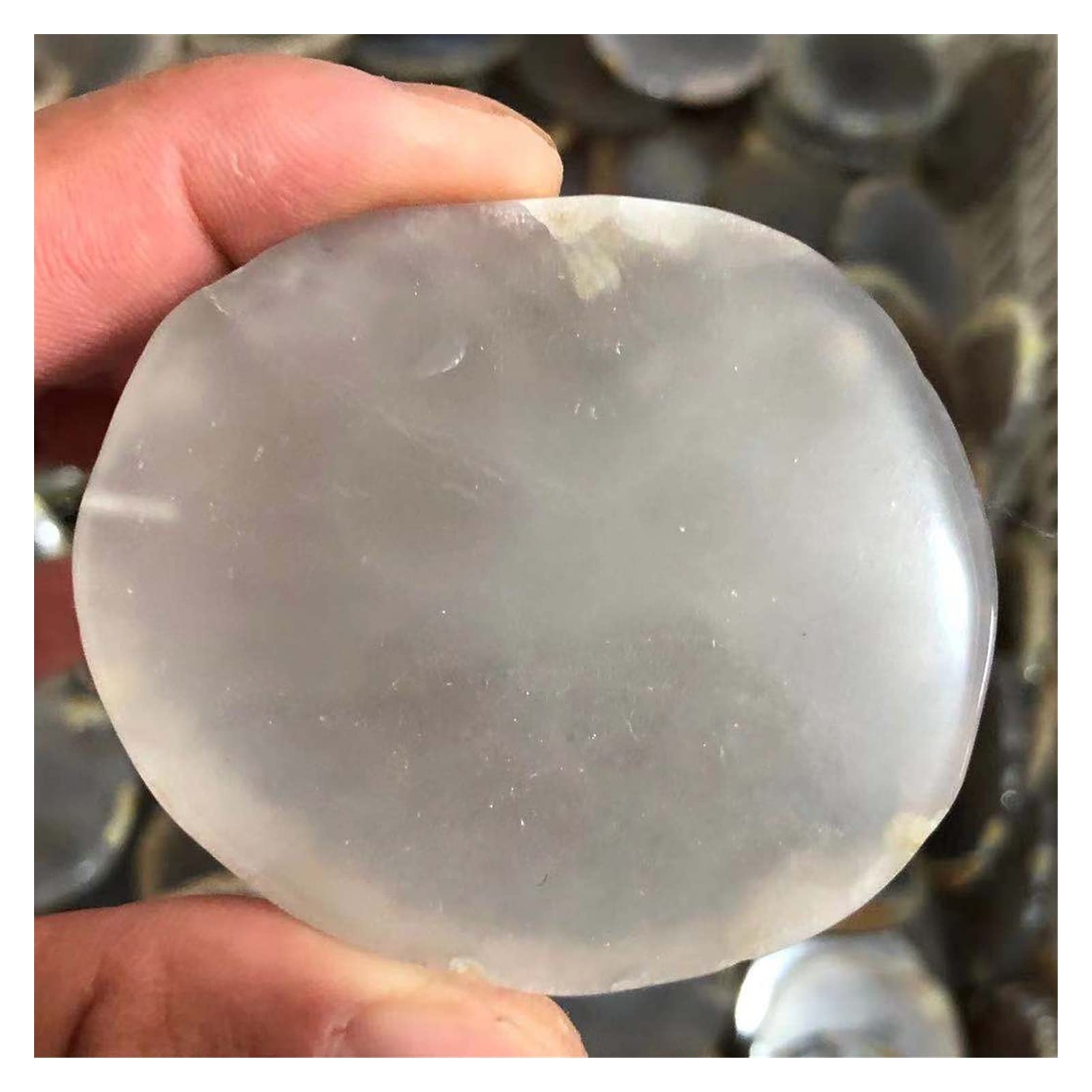 Pierre d'agate brute de cristal naturel FIDEMM, lot de 5 échantillons pour collectionneur