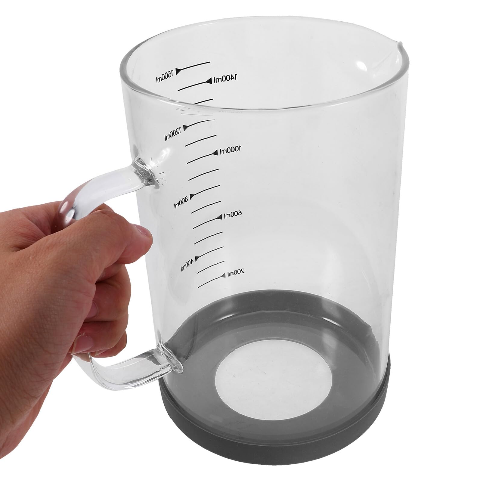 ARTIBETTER Misurino in Vetro Borosilicato da 1500 Ml, Leggero e Facile da Trasportare, per Misurazioni di Liquidi Durante la Preparazione di Bevande e Dolci