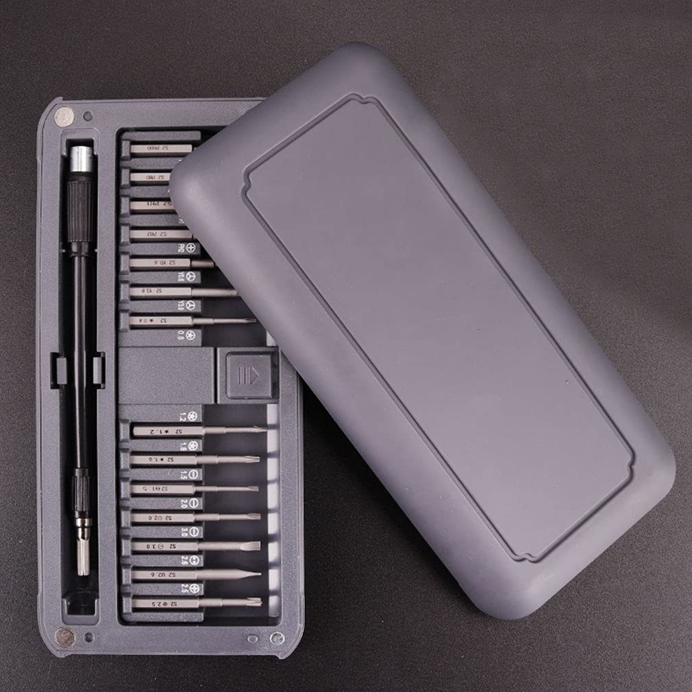 Zestaw precyzyjnych śrubokrętów, 29 w 1 zestaw bitów śrubokrętów, miniaturowy śrubokręt z aluminiową obudową, zestaw naprawczy do elektroniki, smartfona, zegarka, tabletu, konsoli do gier, aparatu f