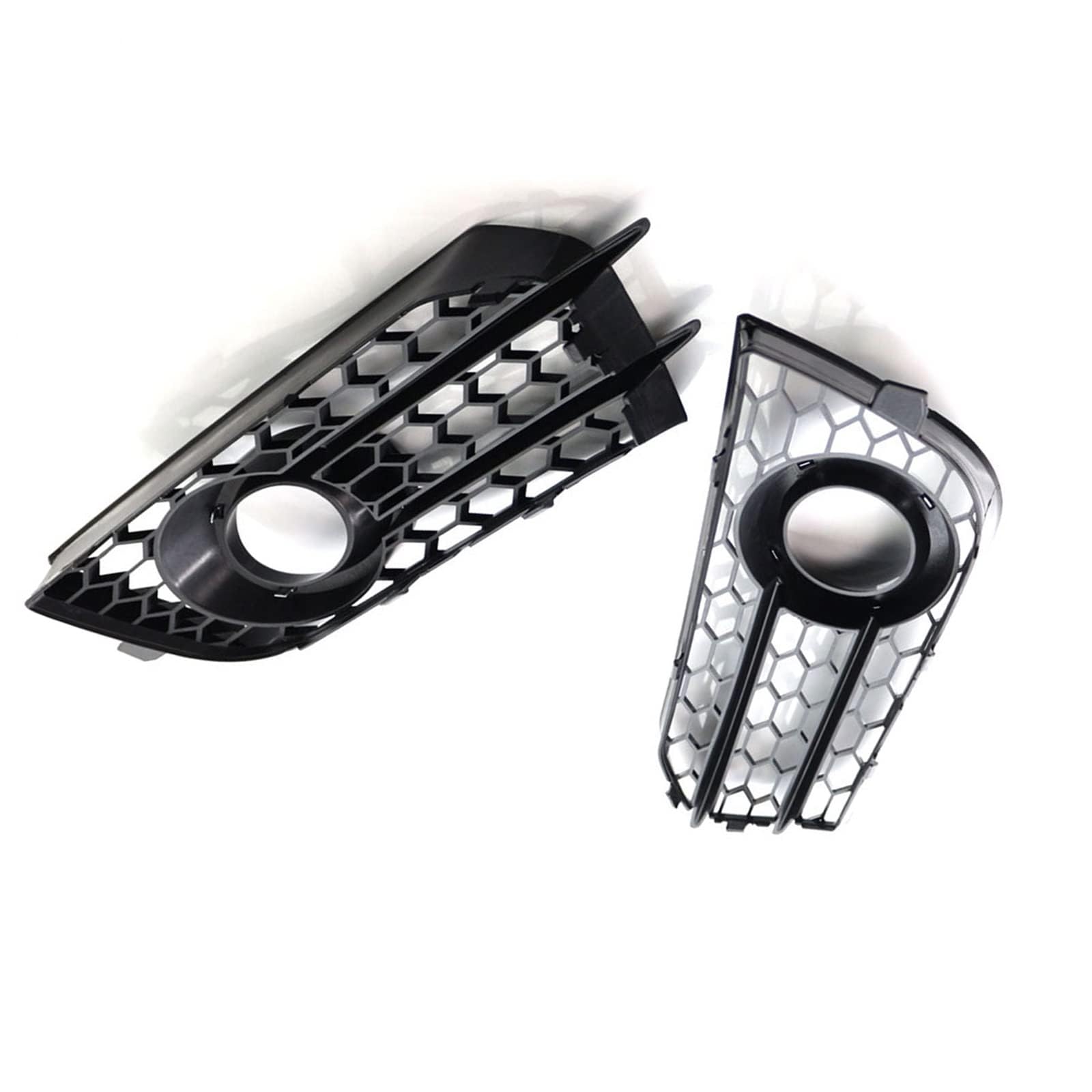 Auto Griglia Anteriore Paraurti Griglia per Audi A1 8X 2010-2014, ABS Sportiva Griglie Anteriori Radiatore Fendinebbia Griglia a Nido d'Ape Auto Accessori
