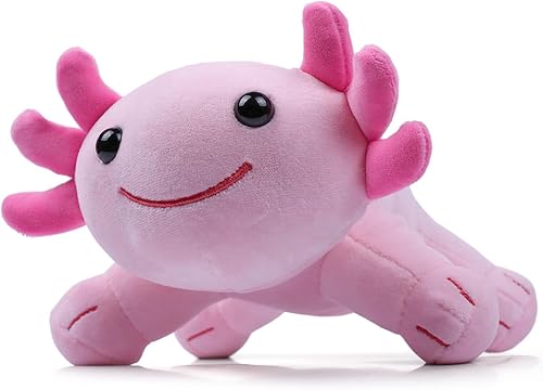 Miniatura 27 de Axolotl - Juguete de peluche, suave y lindo ajolote de 10.8 pulgadas, almohada de felpa de algodón de peluche Kawaii Salamandra Animal para niños