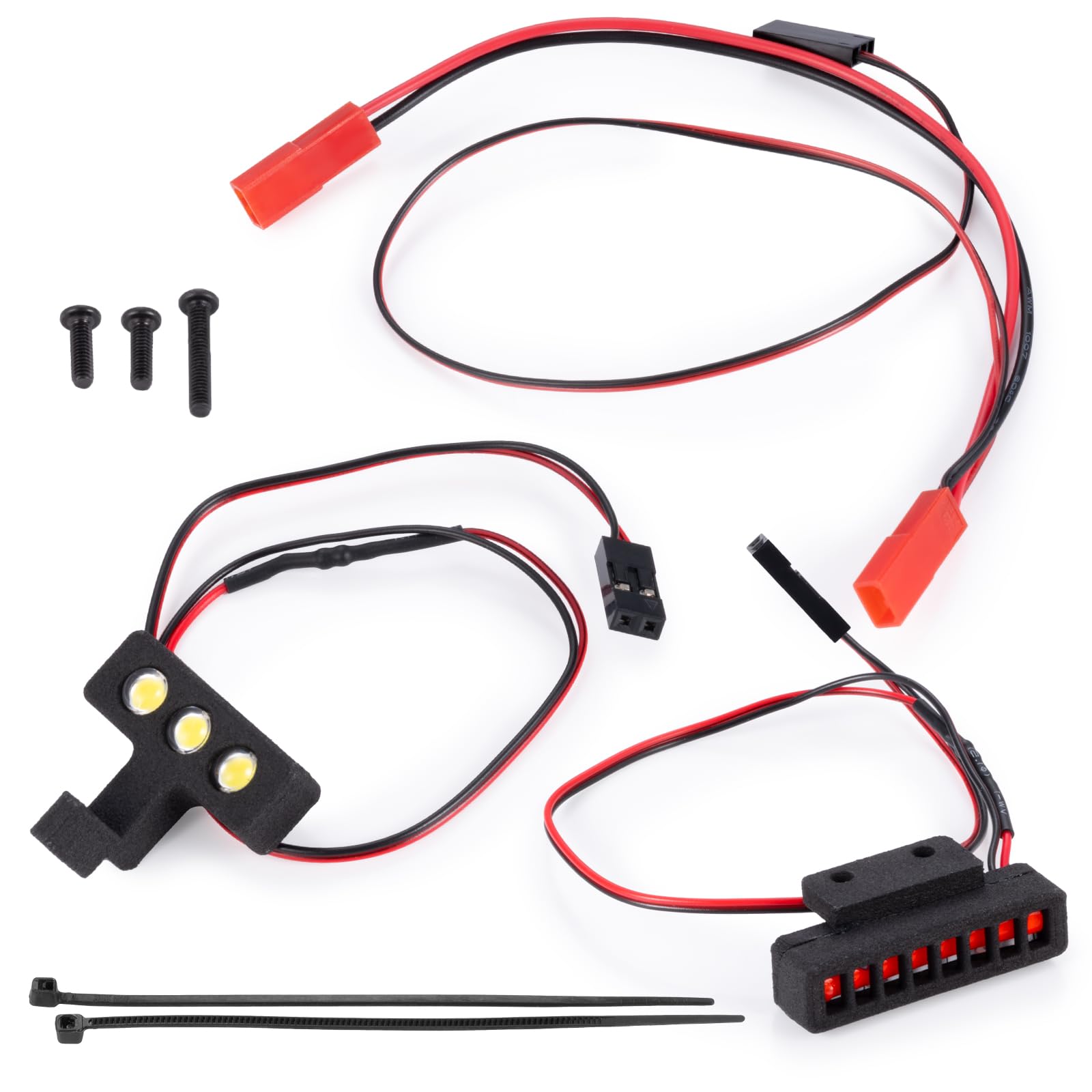 BRKRC 1/18 Typhon Grom RC Light Kit, RC Front & Rear LED Lights Set for Arrma 1/18 Typhon Grom RC Crawler Car Upgrade Parts