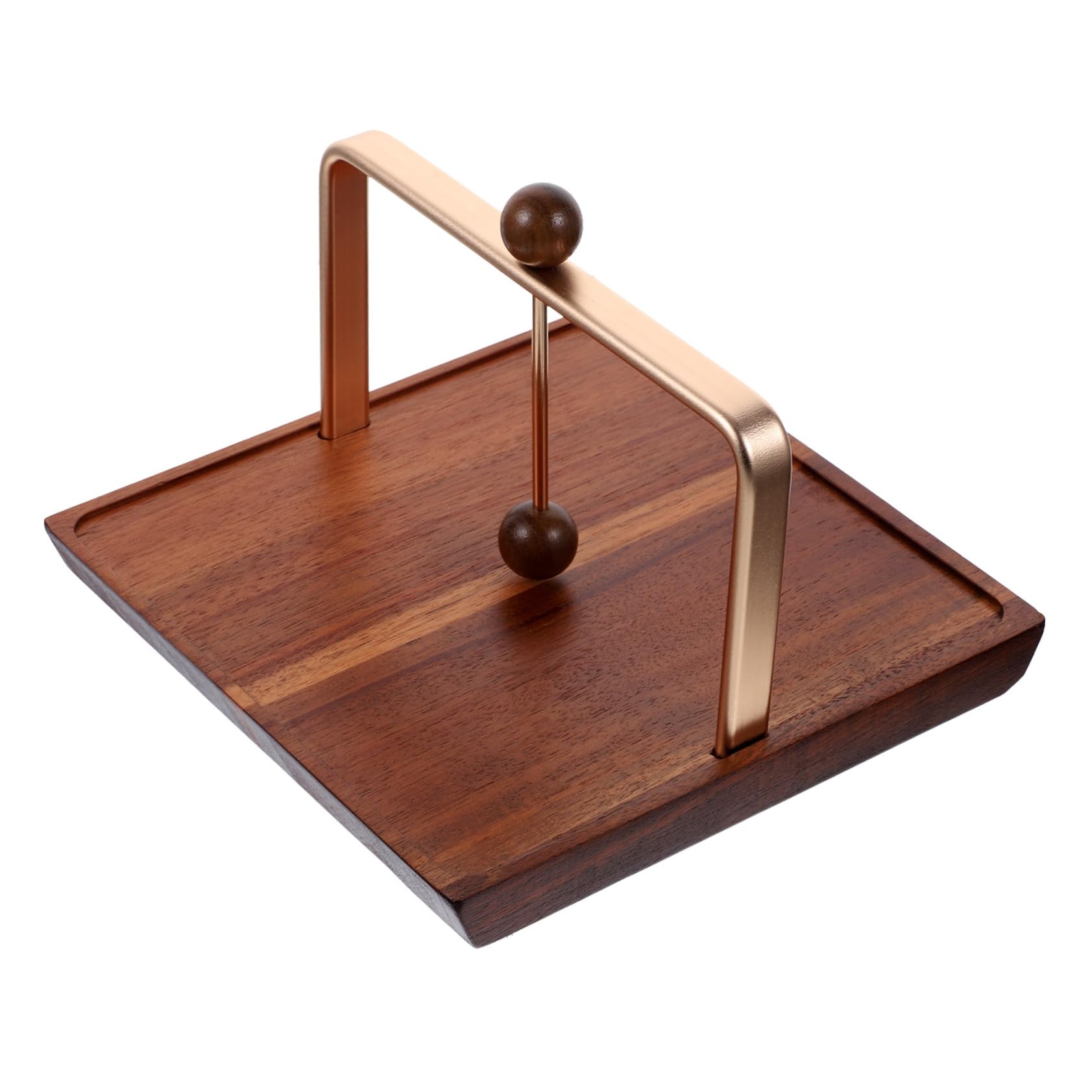 Soporte para Servilletas de Madera Maciza Vintage Organizador de Papel de Mesa con Base Estable Dispensador de Papel para Cocina Restaurante y Cafetería