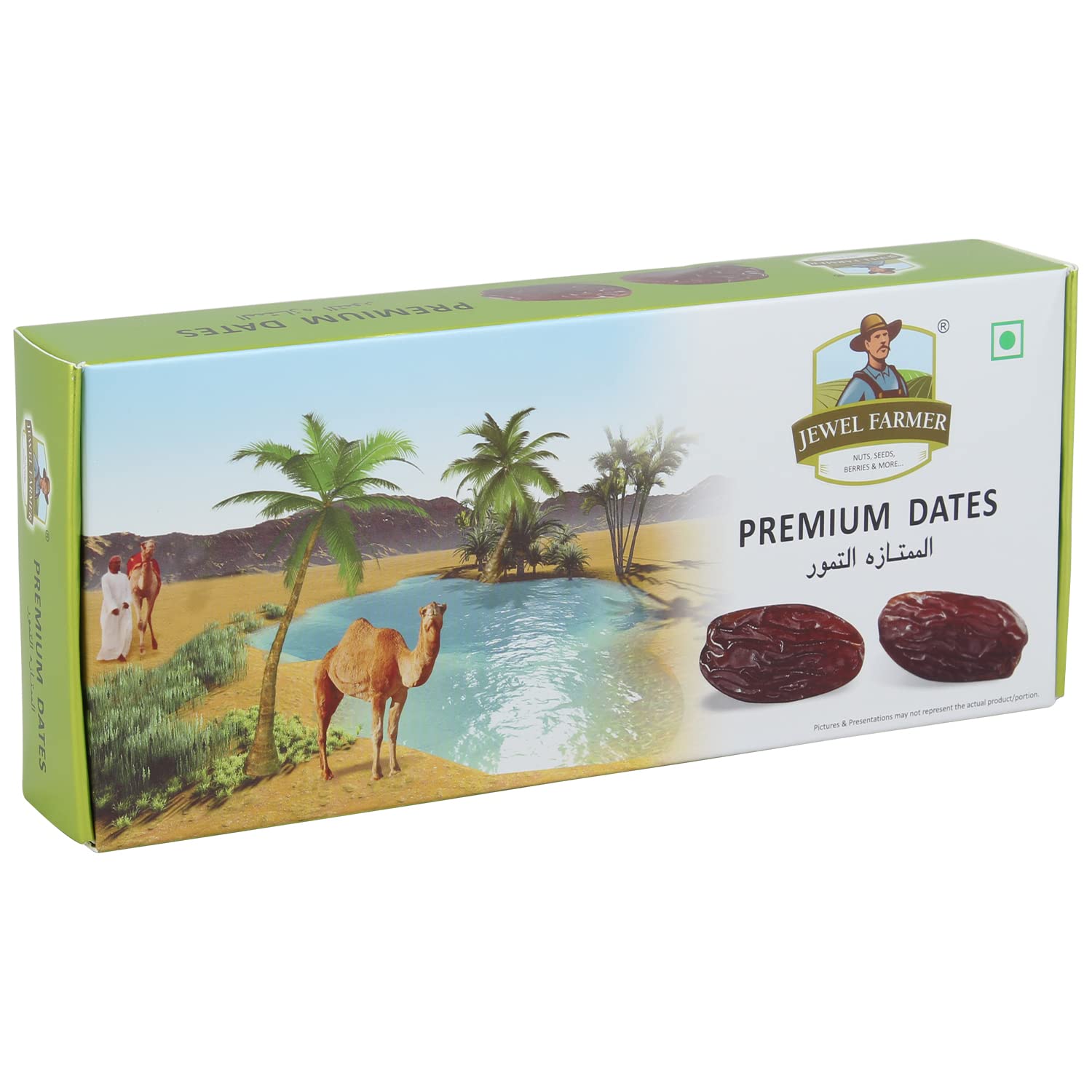 JEWEL FARMER Premium Dates with Dietary Fiber & Protein, Pack of Cholesterol Free Nutritious & Fresh Dried Khajoor (400g) (B079FQJTF6) Amazon Price History, Amazon Price Tracker