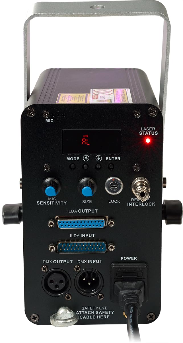 ALGAM LIGHTING - SPECTRUM 1000 PINK - Laser d'animazione rosa 1000 mW - Classe laser 4 - IP20-260 x 260 x 150 mm