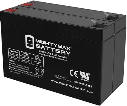 Mighty Max Battery 6V 7AH Sealed Lead Acid SLA Battery for 0925 NP7-6 PWRBC67 KB670