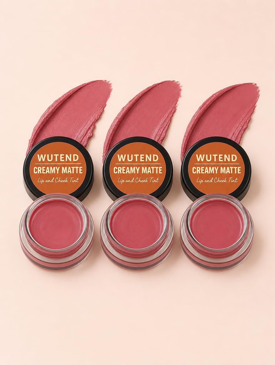 Creamy Matte Lip and Cheek Tint Pink Tint 3 | Natural Flush Effect, Hydrating Formula, 2-in-1 Lip & Cheek, Matte Finish, Compact Jar-image-21