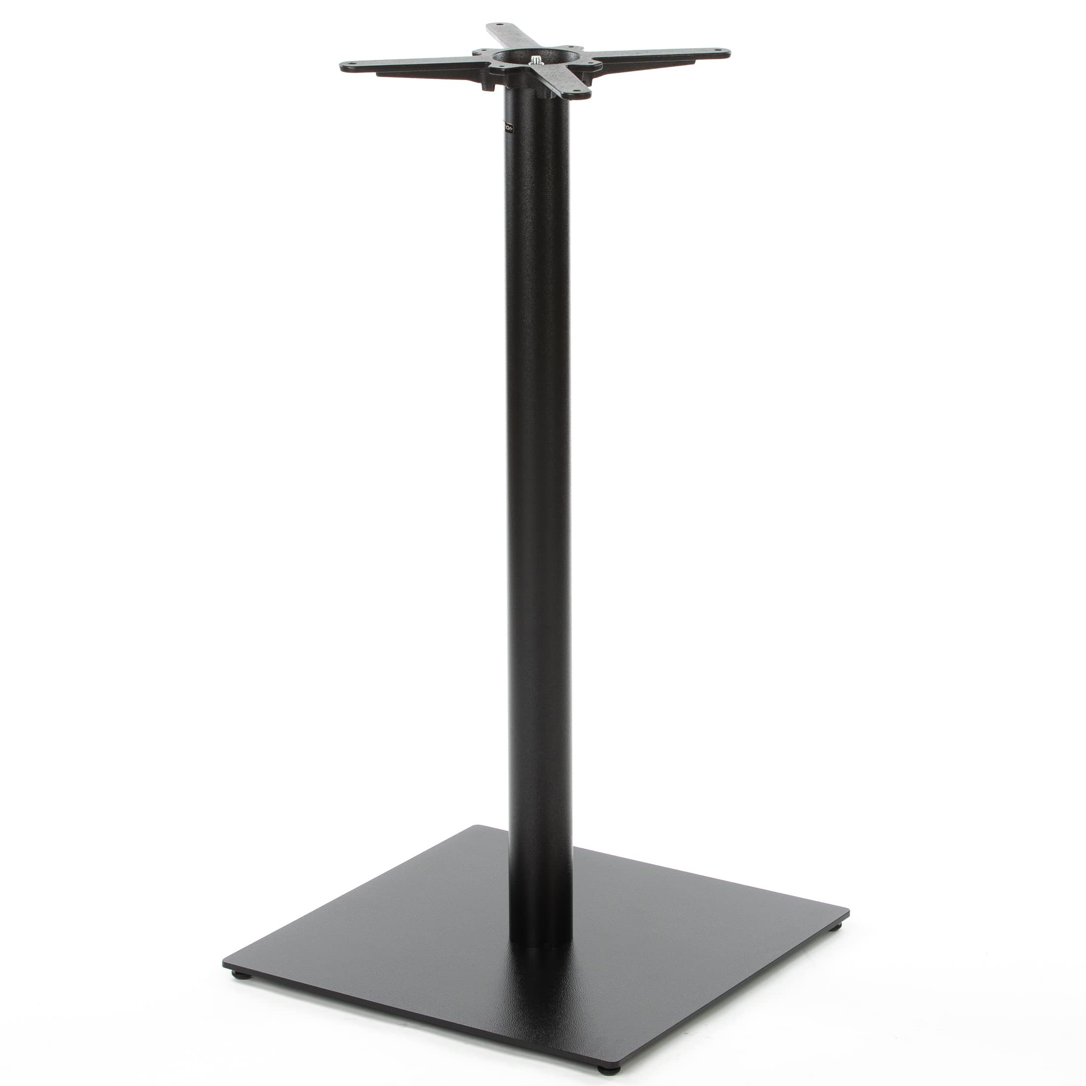 Stehtischgestell- PJ6594/110 | schwarz | Höhe 108 cm | Bodenplatte 60x60 cm | max. Tischplattengröße Ø80 cm | Ideal für Indoor & Outdoor