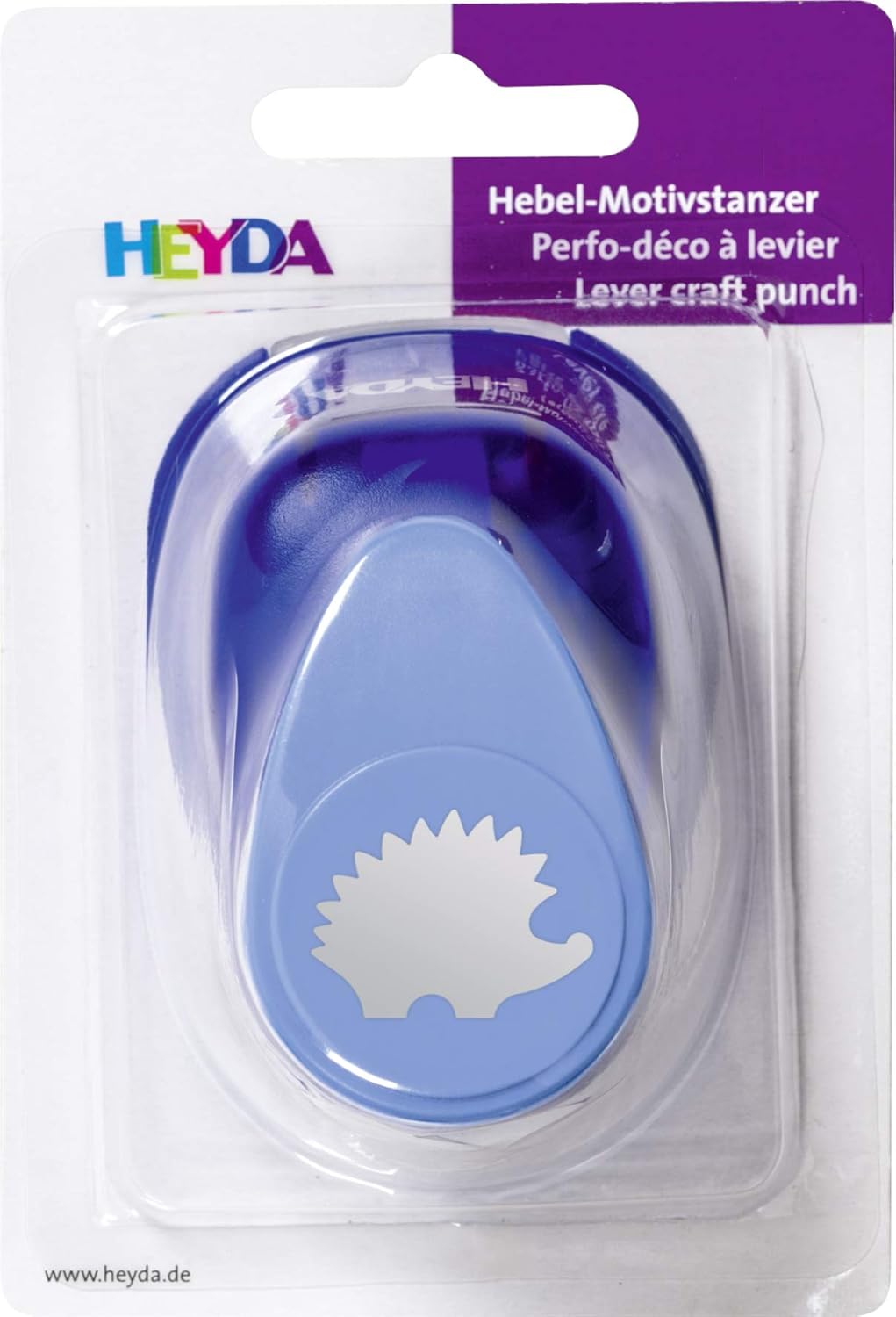 Heyda Motif Punch, Large Motif Size: Approx. 2.5 cm Theme: Hedgehog Hedgehog