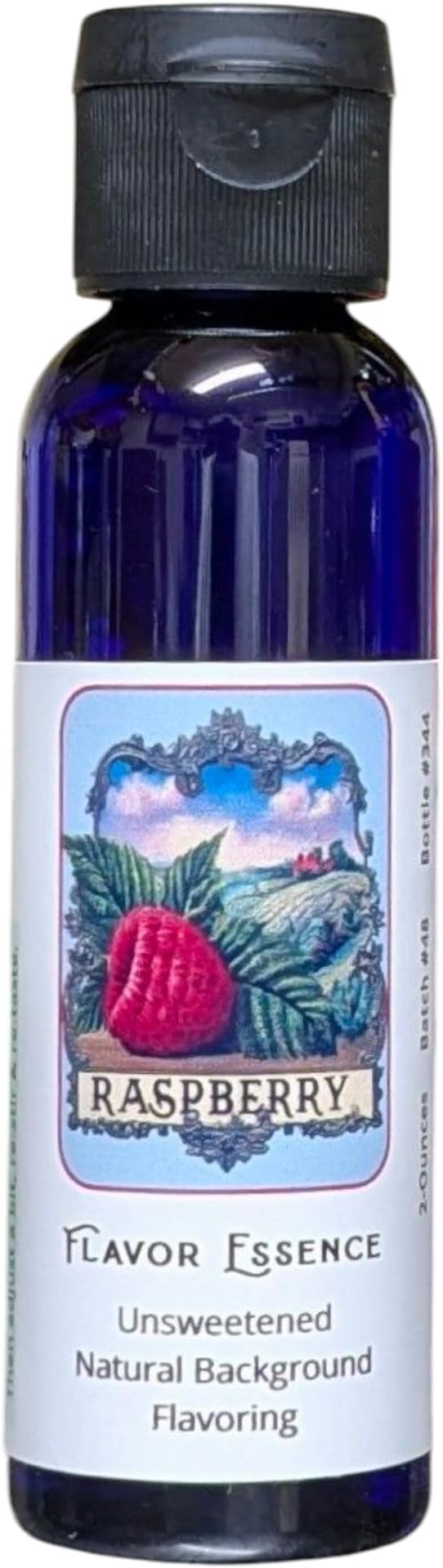 RASPBERRY (Jam-style) by Flavor Essence (Unsweetened, Natural Background Flavoring) 2-Oz. In Beverages: coffee/tea, shakes/smoothies, bar drinks. In Foods: baking, doughs/batters, frostings, yogurt