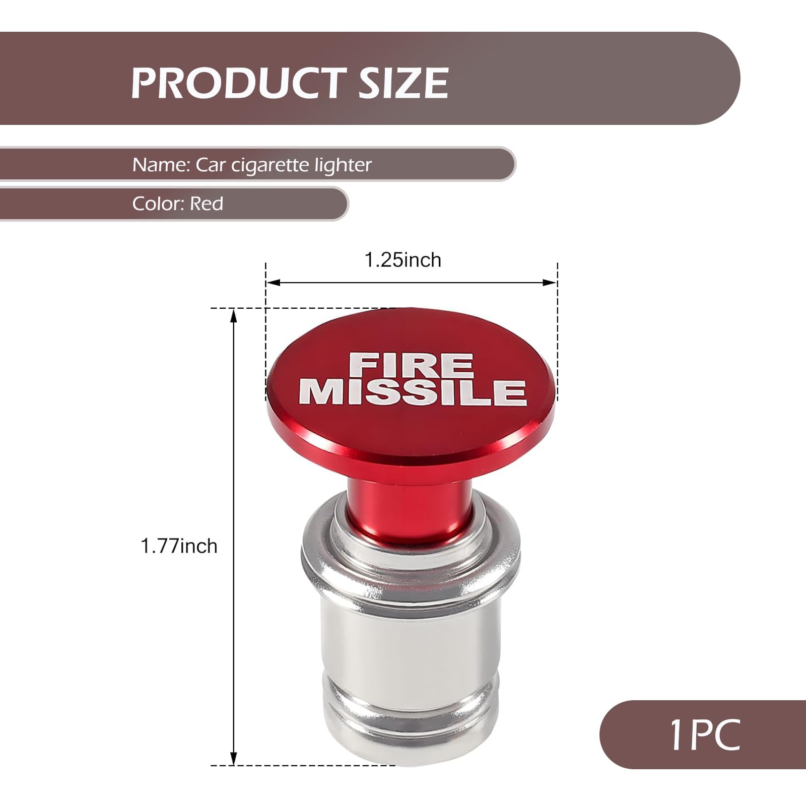 cigarette lighter name Amazon.com: DACIRTY Car Cigarette Lighter, Personalized FIRE Missile Alloy  12V Cigarette Lighter Socket, Repair and Modification Accessories, Suitable  for Most Cars and Motorcycles (Red) : Automotive