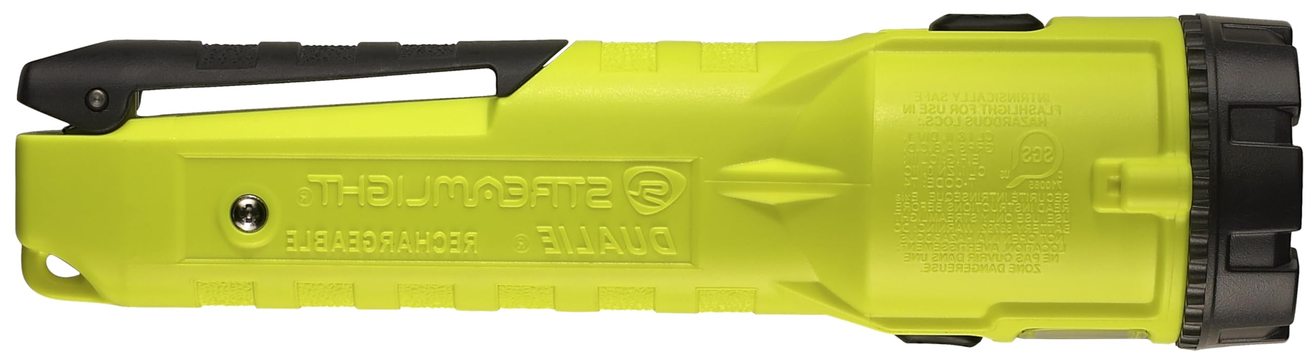 Streamlight 68730 Dualie Linterna recargable intrínsecamente segura de 275 lúmenes, solo luz, amarillo