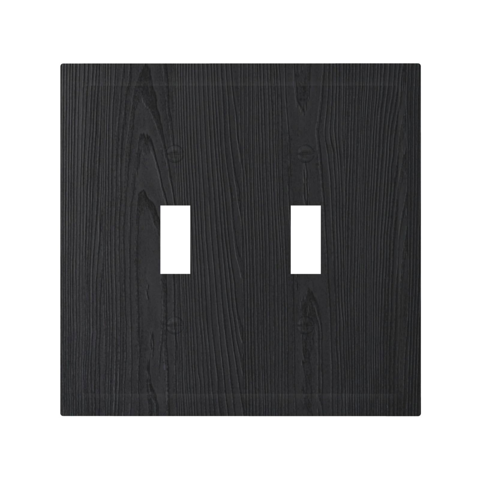 Vintage Wood Switch Plates - Black Rustic Wall Decor -1 Vintage Wood Switch Plates - Black Rustic Wall Decor -1