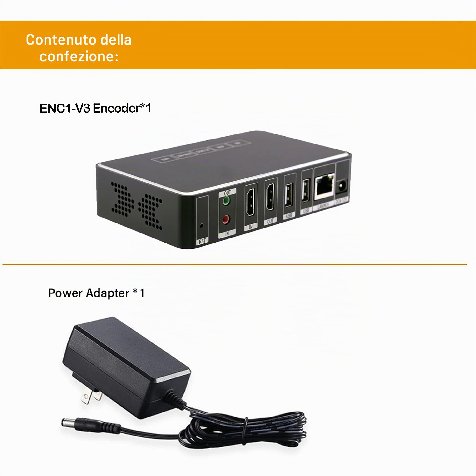 WayPonDEV Link Pi ENC1-V3 4K NDI HDMI Encoder decodificatore, supporto SRT/RTMP/RTSP/HTTP/ONVIF/HLS Transmission, 1080P HD Video Encoder per YouTube Facebook Twitch Live Broadcasting