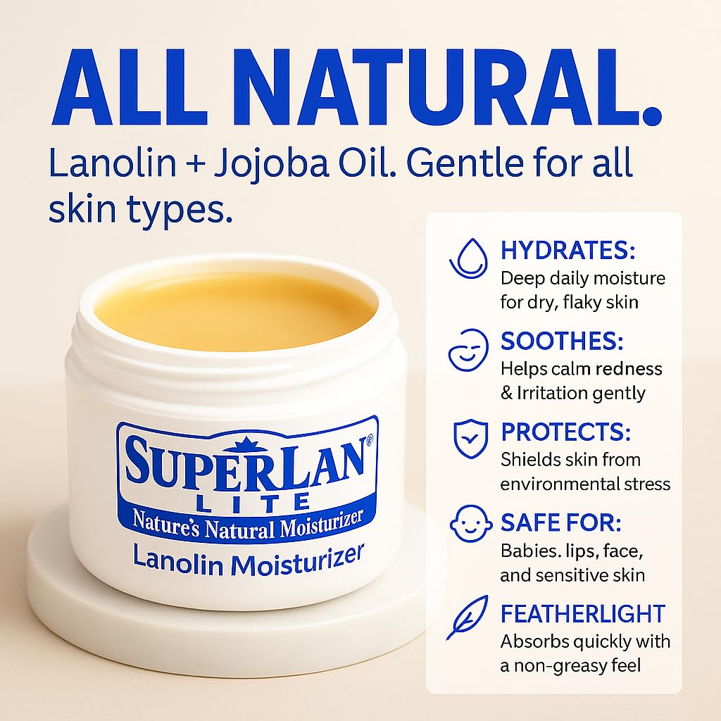 SuperlanÃ‚® Lite Moisturizer Ultra Pure Medical Grade Refined Lanolin 4.0 Oz. by SuperLan