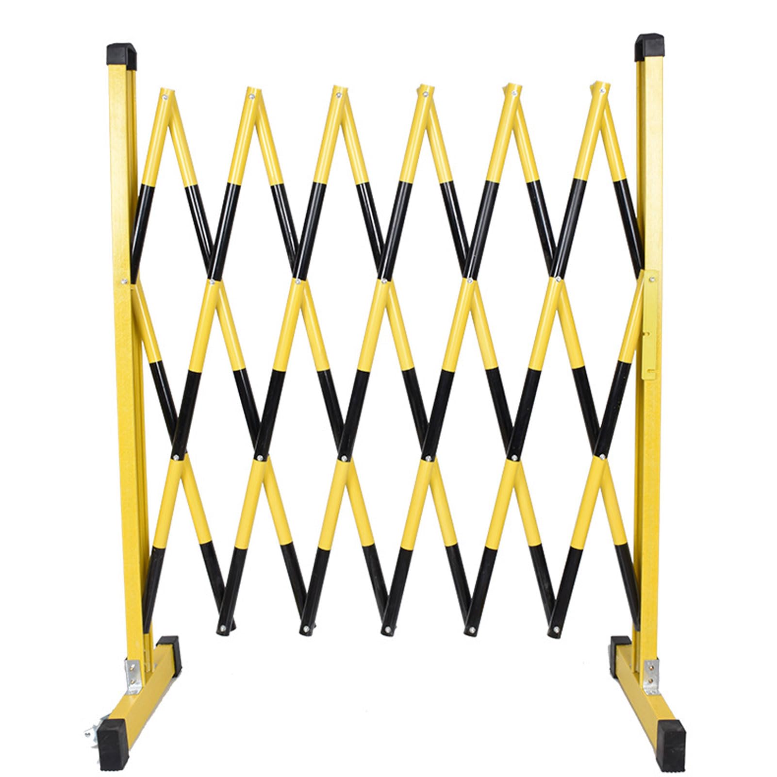 Barrière de sécurité mobile réglable extensible pour sécuriser les zones de travaux