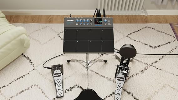 NU-X | DP-2000 Digital Percussion Pad with 8 Touch Sensitive Zones and a Huge Library of Internal Sounds