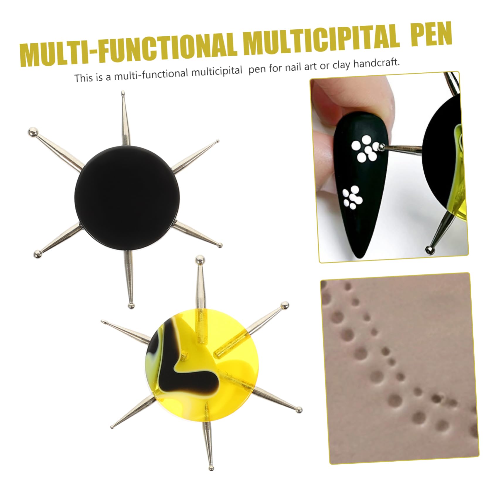 FRCOLOR 10 unidades de bolígrafo multipunto para uñas, accesorios de maquillaje, multiherramientas para uñas, lápices de gel para uñas, lápiz de uñas, manicura, lápiz de dibujo, herramienta de pintura