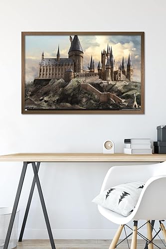 Vista 41 de Trends International The Wizarding World: Harry Potter - Póster de pared de Hogwarts at Sunrise, 22.375 x 34 pulgadas, versión premium sin marco