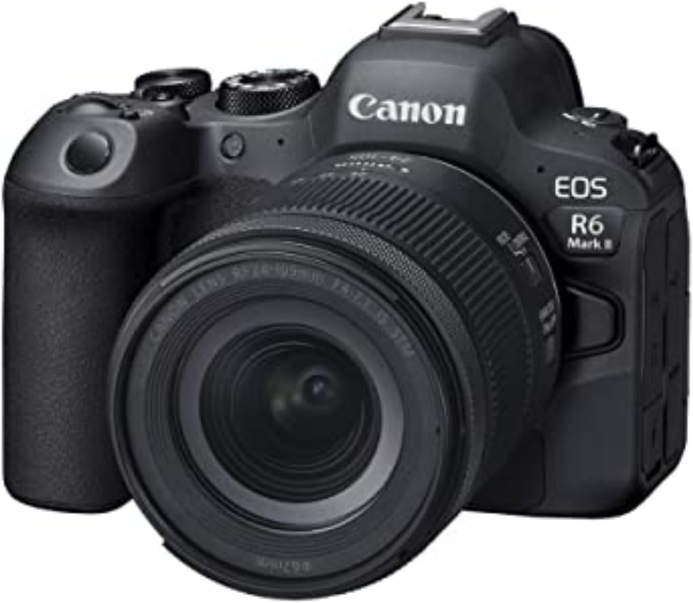 EOS R6 Mark II Mirrorless Camera RF24-105mm F4-7.1 is STM Lens Kit, Full-Frame Hybrid Camera, 24.2 Megapixel CMOS Sensor, Photo and Video Capabilities, Black | 24.2 Megapixel CMOS Sensor, Full-Frame Hybrid, Video Capabilities, Lens Kit