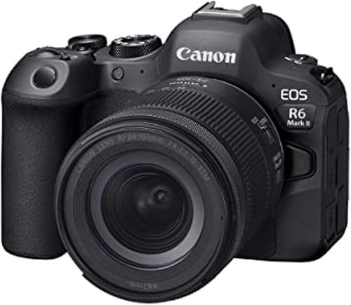 Canon Cámara sin espejo EOS R6 Mark II RF24-4.134 in F4-7.1 es un kit de lente STM, cámara híbrida de fotograma completo, sensor CMOS de 24.2