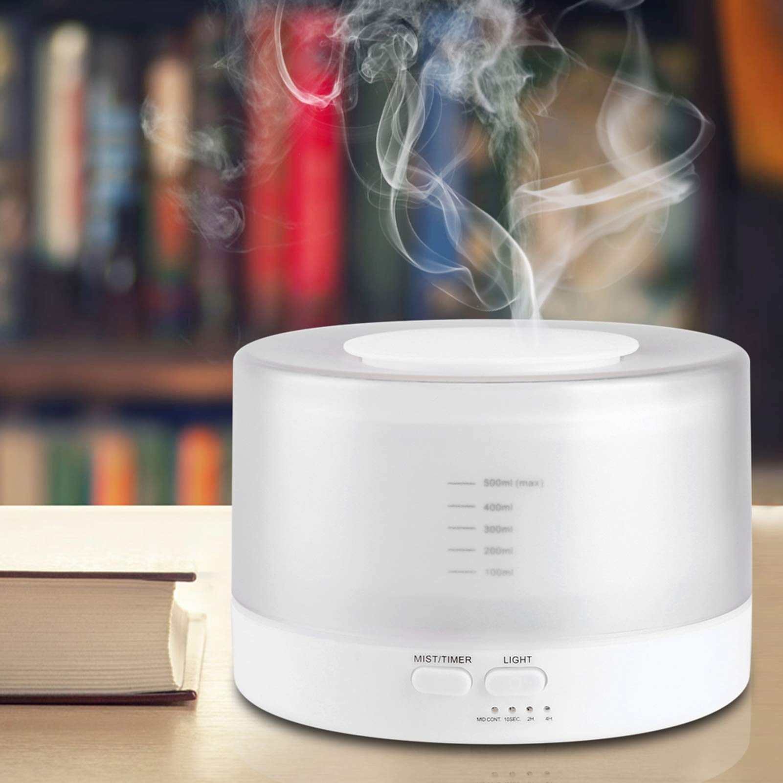 Remote Control 500ML Umidificatore ad ultrasuoni Diffusore di aromi a 7 luci a LED a colori(EU)