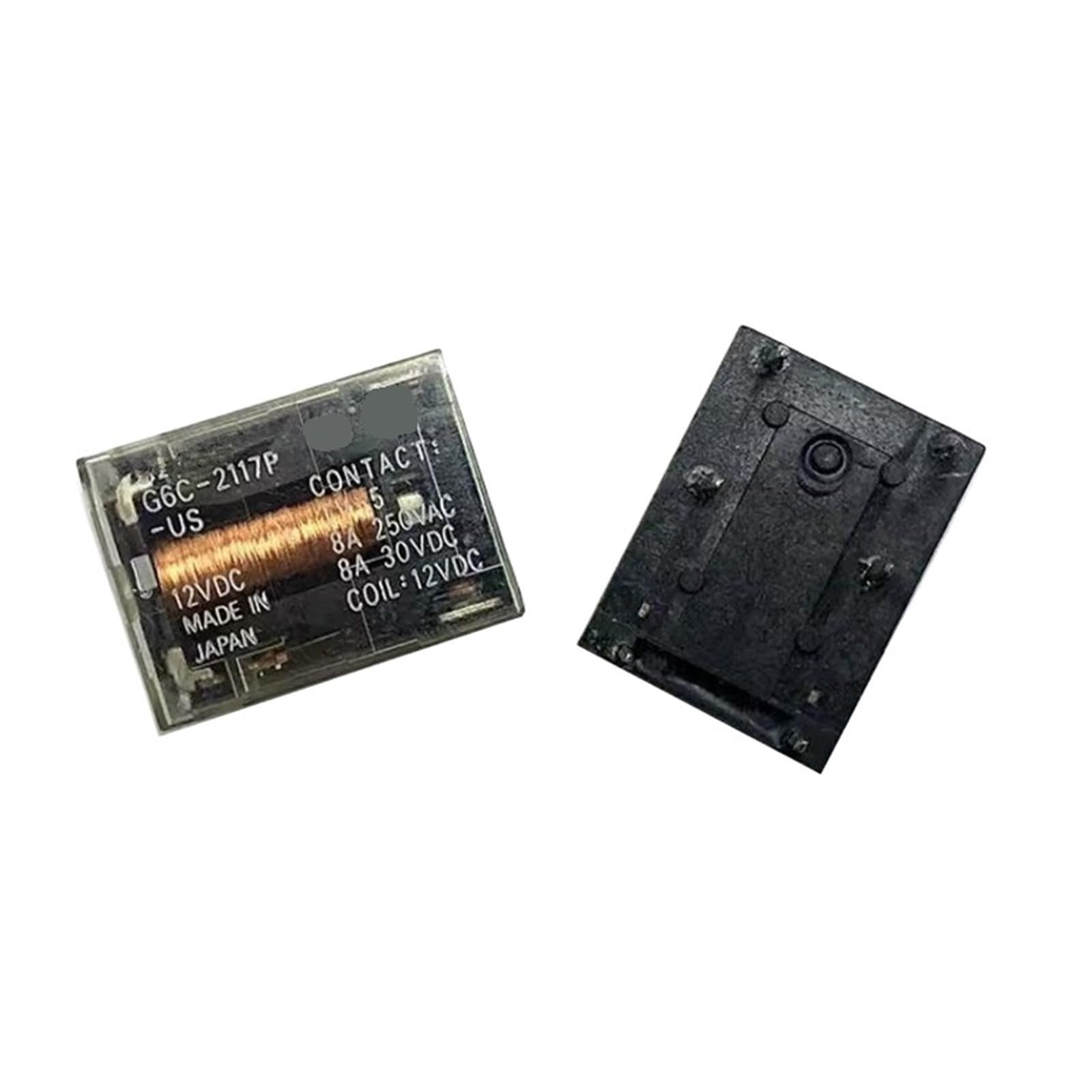 Relais 12V CC 8A G6C-2117P-US compact pour commutation stable - 2