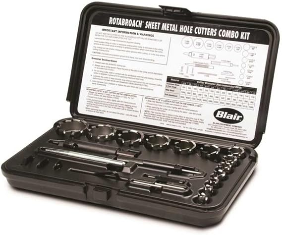 Blair 11320 Rotabroach Sheet Metal Hole Cutter Combo Kit