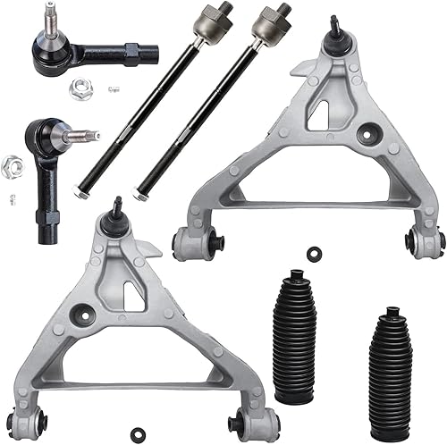 Miniatura 837 de Detroit Axle - Kit de brazos de control de extremo delantero RWD para Dodge Ram 03-06 2500 3500, 2 brazos de control superior con rótula 2 varillas