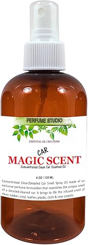 Aroma mágico para automóvil; un olor limpio y detallado de vehículo con este spray de fragancia de larga duración infundido con aceite esencial de