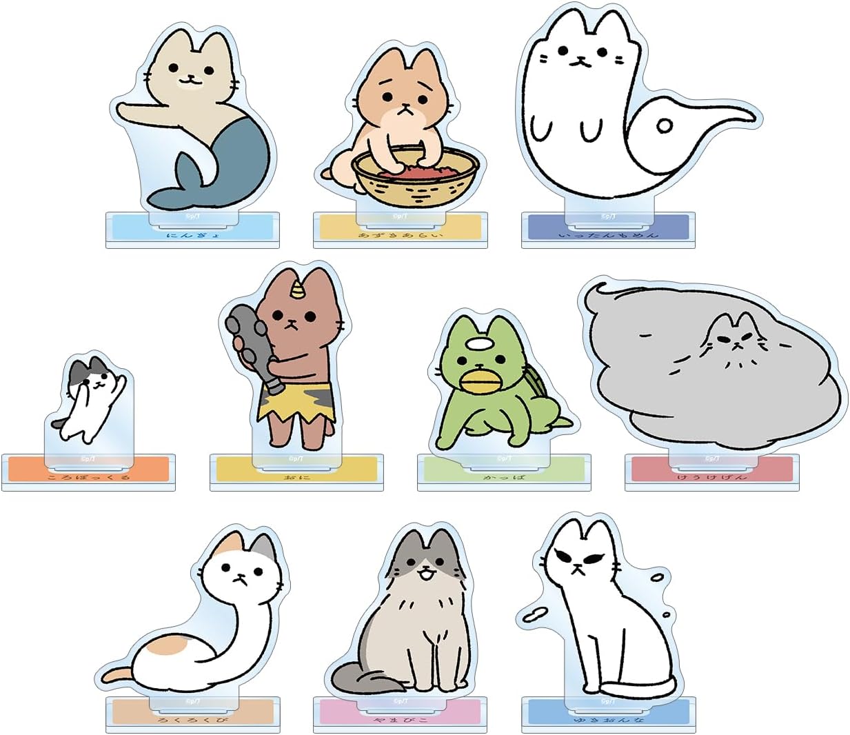 Cat Yokai Trading Acrylic Stand, Box of 10