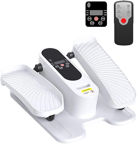 Miniatura 11 de HOMGIM Máquina elíptica para debajo del escritorio, ejercitador de piernas motorizado silencioso con control remoto inteligente, programas manuales