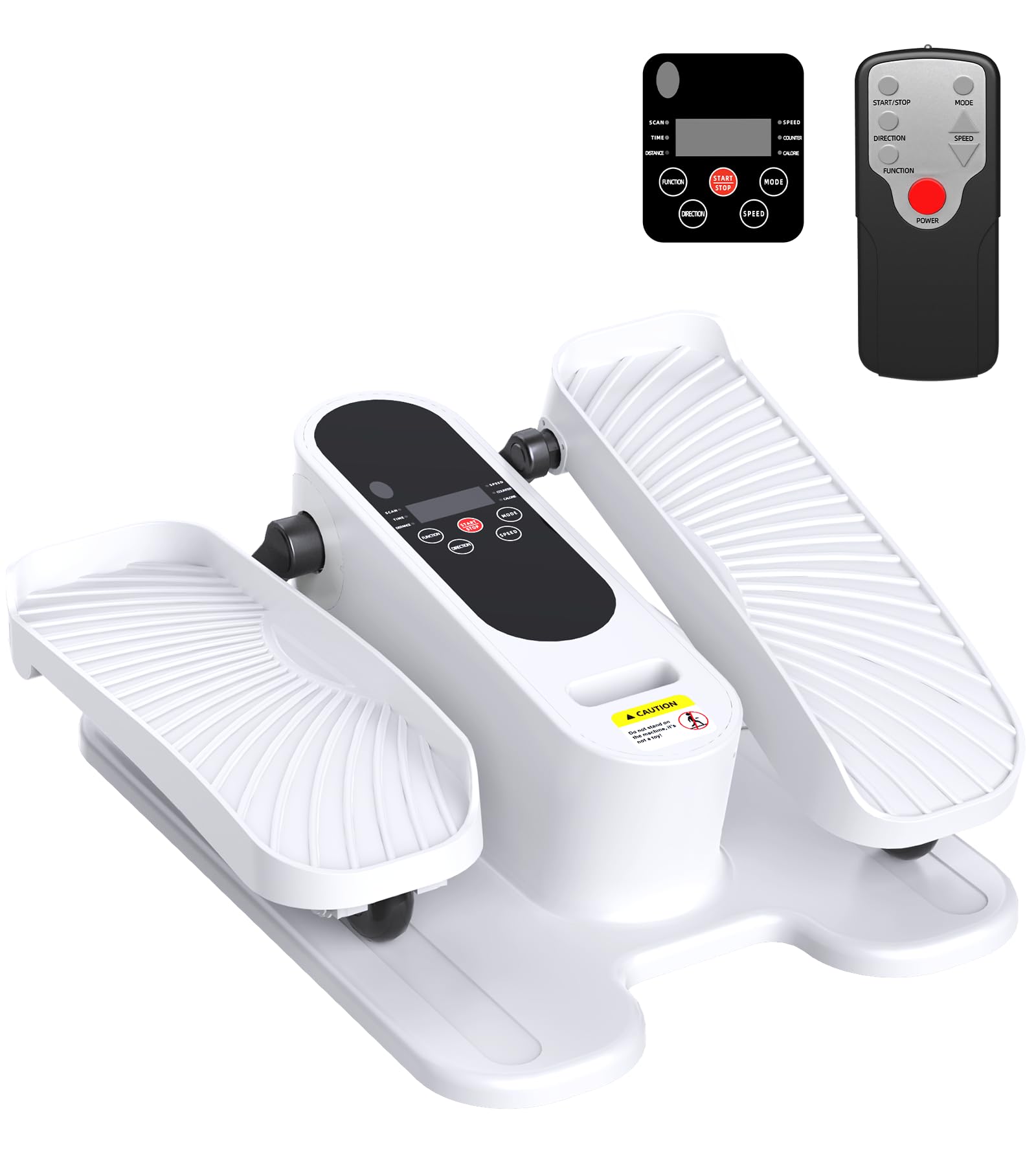 HOMGIM Under Desk Elliptical Machine - Quiet Motorized Leg Exerciser with Smart Remote, 12-Speed Manual Programs Auto/3 Auto Programs LCD Display &amp; Bidirectional Motion for Home/Office
