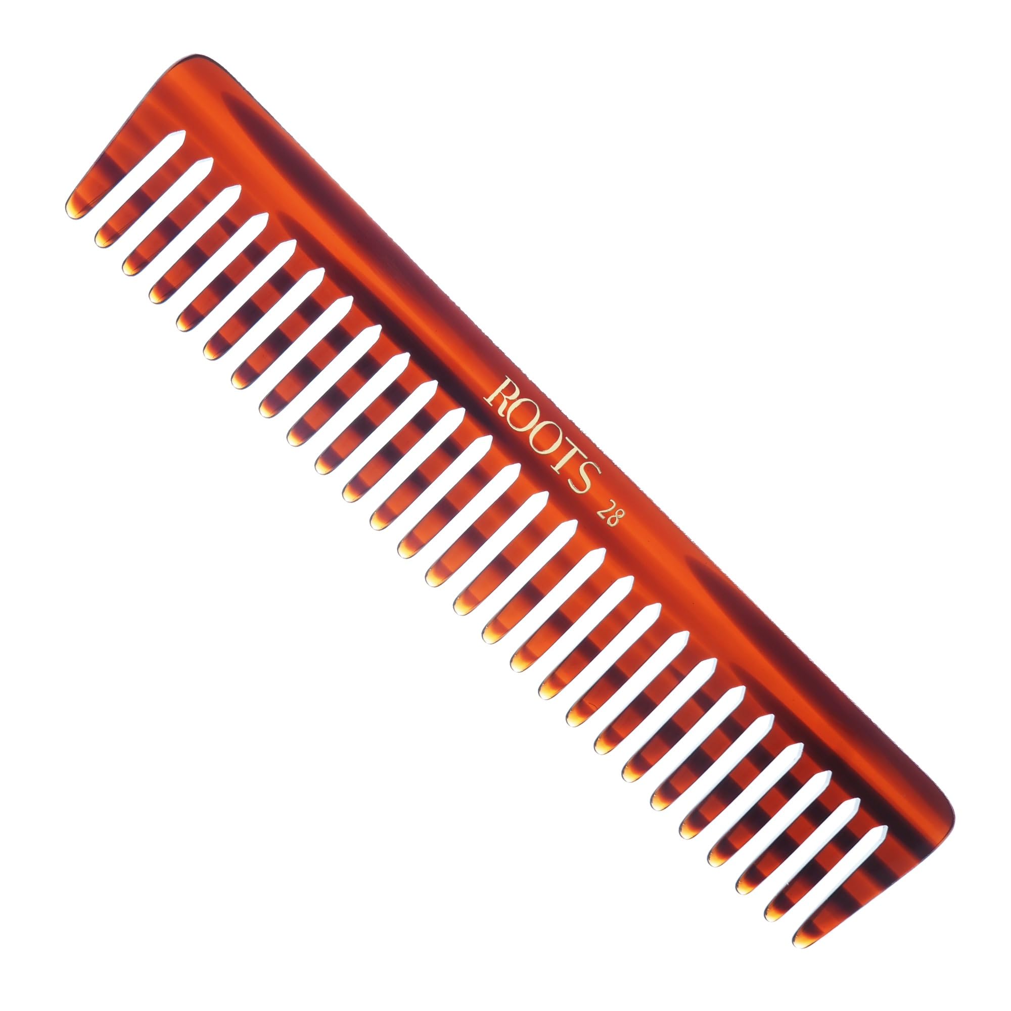 Roots - Classic Brown Wide Tooth Comb - Hair Comb For Men and Women - Style your Hair Hassle-Free - Light Weight for Healthy & Stylish Hair - Pack of 1- Model no.28-picture-48