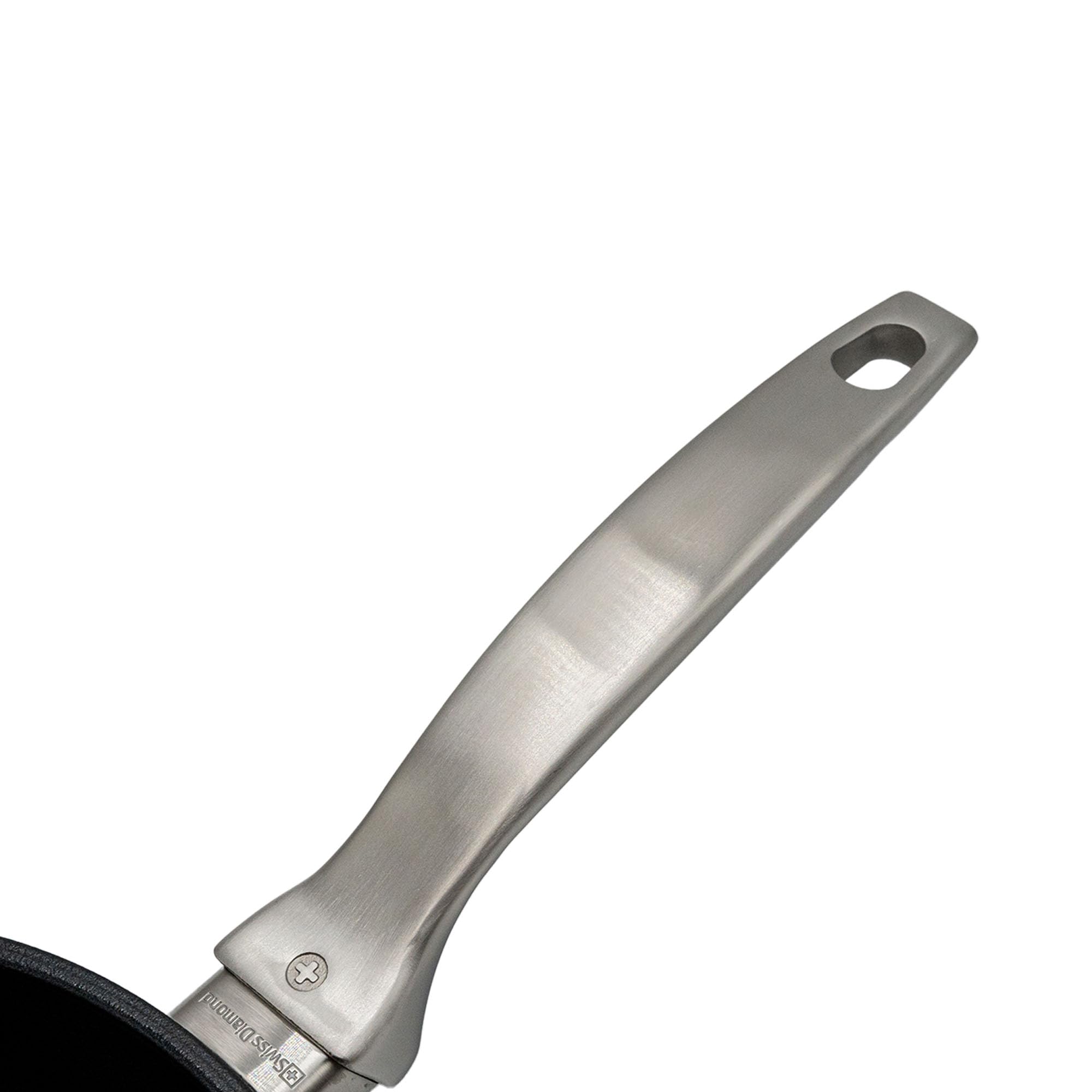 Swiss Diamond Padella antiaderente ibrida in ceramica e infuso di diamanti, senza PFAS e PFOA, lavabile in lavastoviglie e forno (20,3 cm)