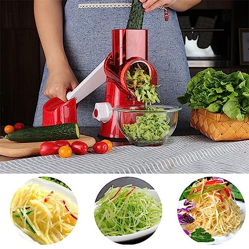 Cortadora manual de vegetales 3 en 1 en plástico y acero miniatura 7
